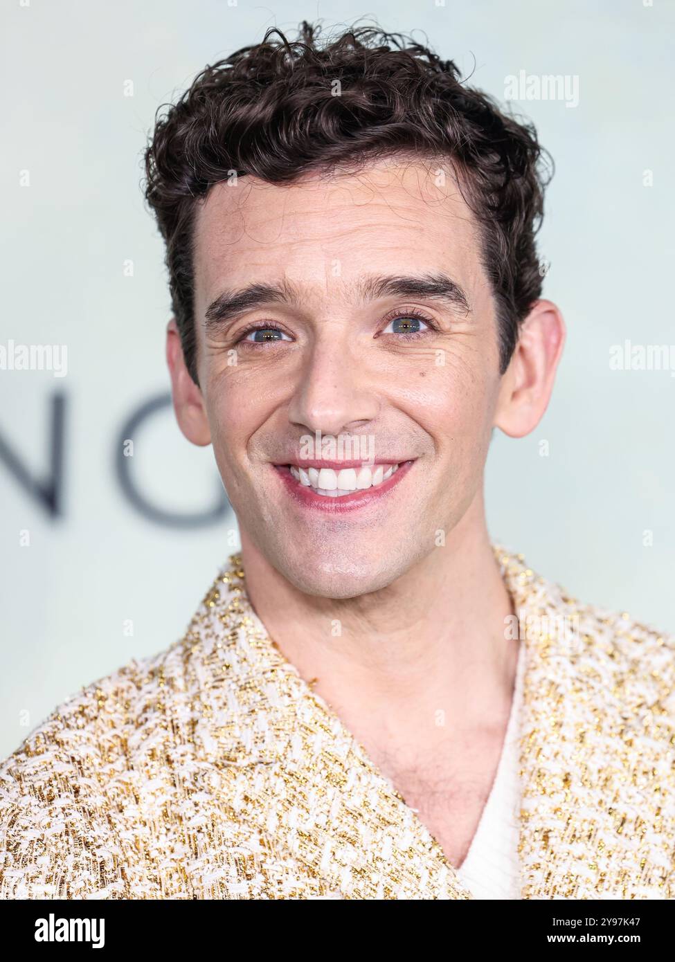 West Hollywood, United States. 08th Oct, 2024. WEST HOLLYWOOD, LOS ANGELES, CALIFORNIA, USA - OCTOBER 08: Michael Urie arrives at the World Premiere Of Apple TV  Series' 'Shrinking' Season 2 held at the Pacific Design Center on October 8, 2024 in West Hollywood, Los Angeles, California, United States. (Photo by Xavier Collin/Image Press Agency) Credit: Image Press Agency/Alamy Live News Stock Photo