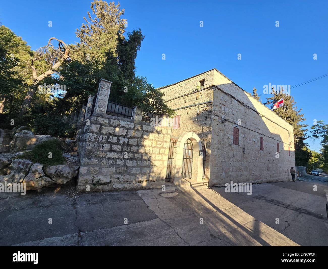 San Simon Monastery in Jerusalem, Israel. - Smartphone Captured Stock Image