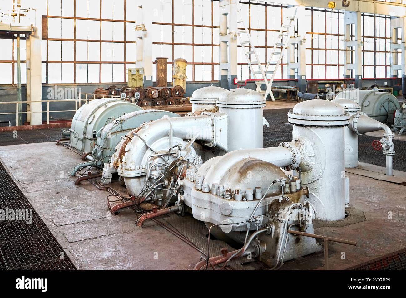 Example of chemical production interior. Compression department ...