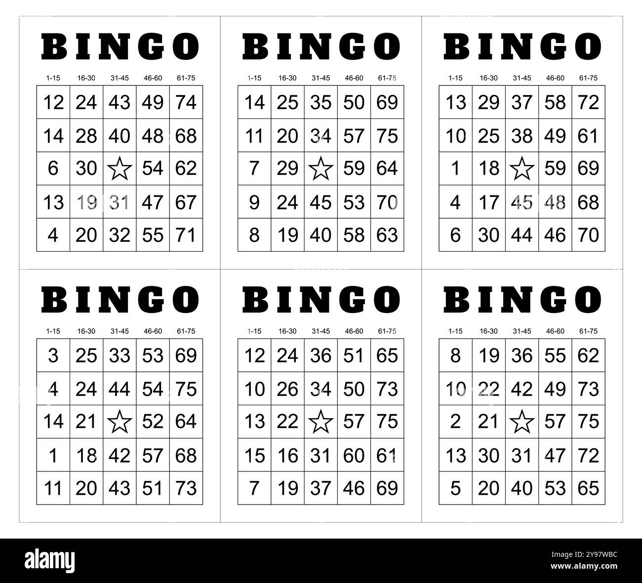 bingo-board-stock-vector-images-page-3-alamy