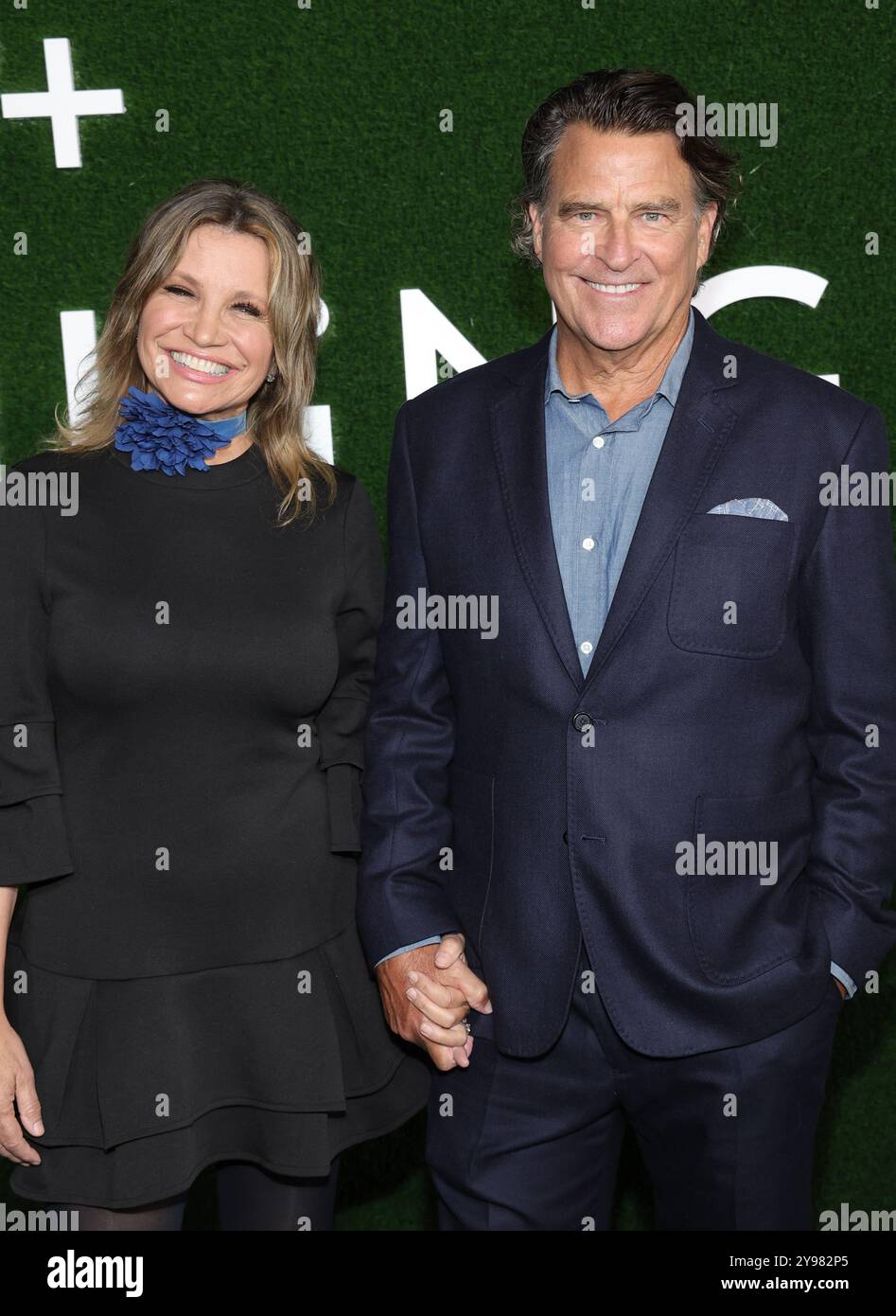 West Hollywood, Ca. 08th Oct, 2024. Gigi Rice, Ted McGinley at the season 2 world premiere of Apple TV 's 'Shrinking' at Pacific Design Center on October 08, 2024 in West Hollywood, California. Credit: Faye Sadou/Media Punch/Alamy Live News Stock Photo