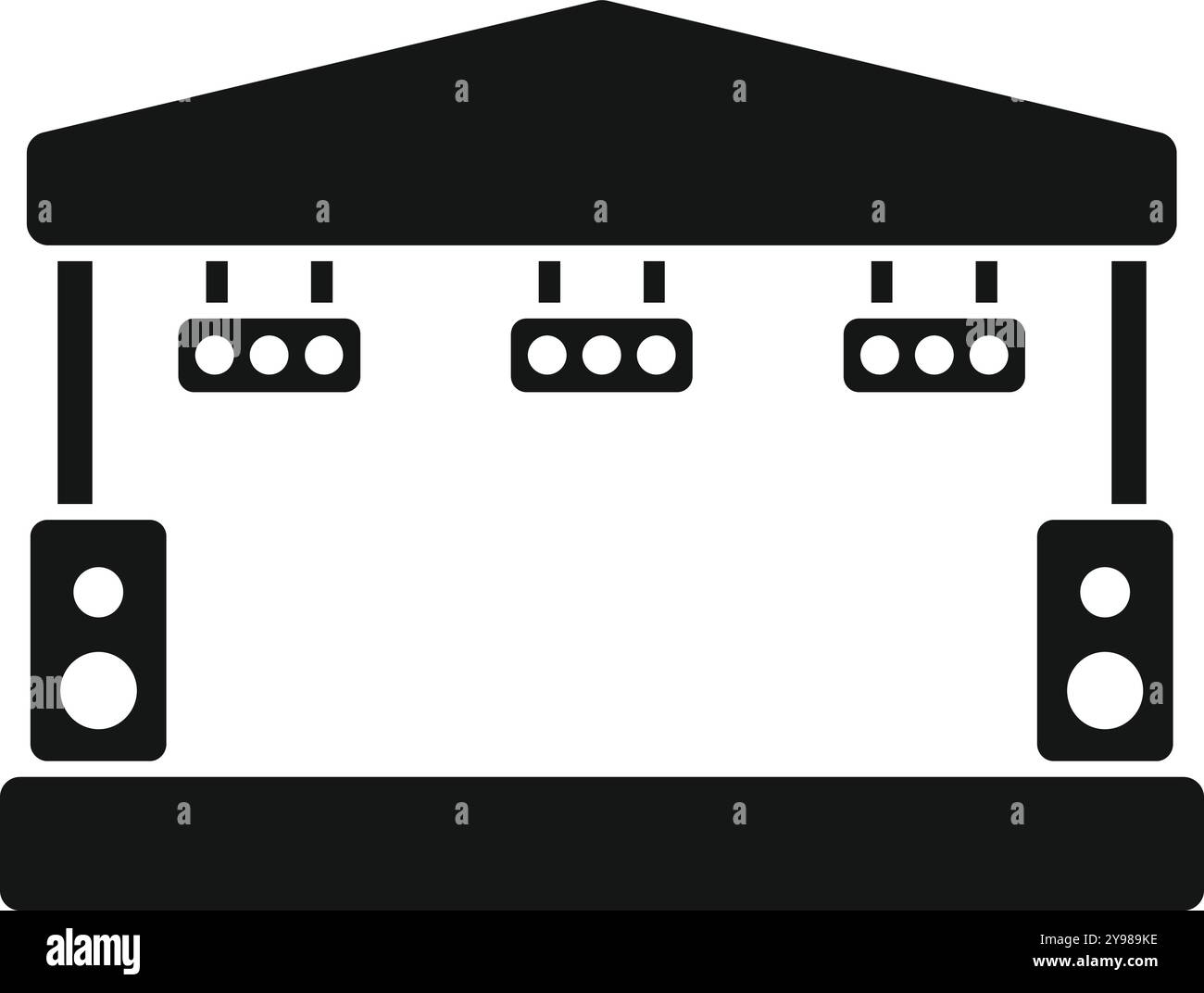Empty Concert Stage Black And White 945 Concert Stage Empty Stock