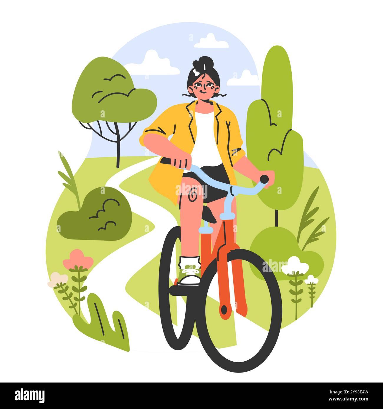 Village cycle Cut Out Stock Images Pictures Alamy