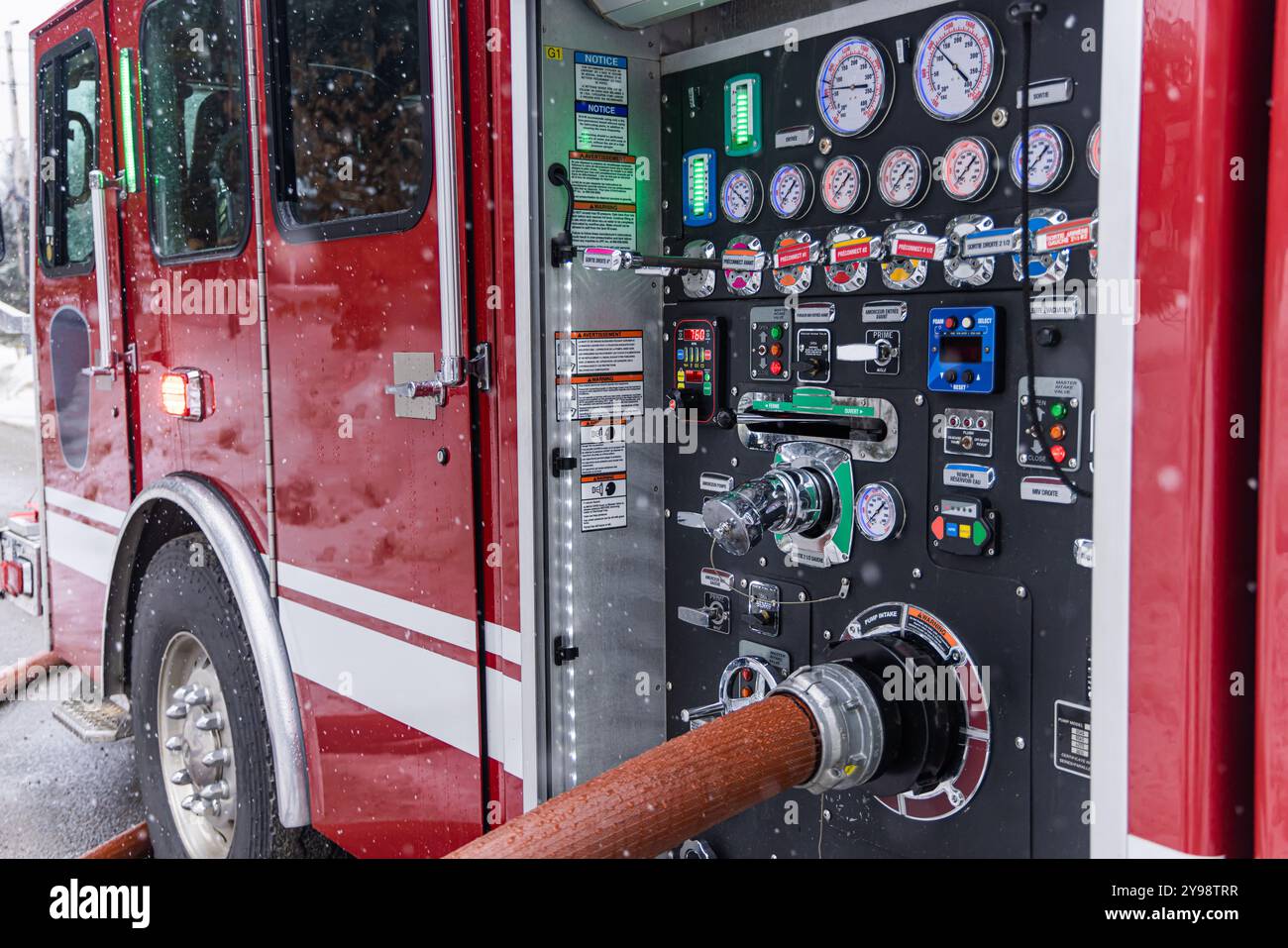 Fire engine department control panel hi-res stock photography and ...