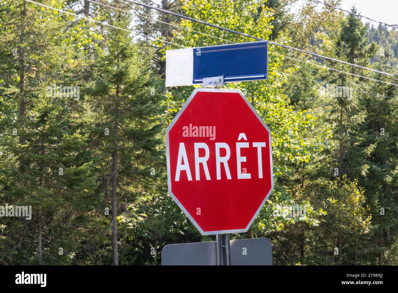 Arret Stop Sign Quebec