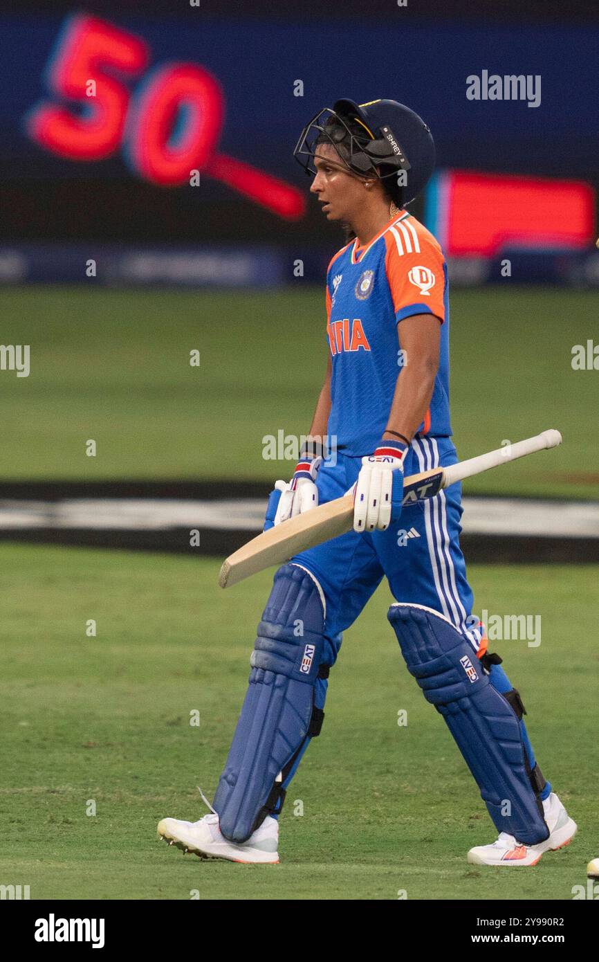 India's captain Harmanpreet Kaur walks as she bats during the ICC Women ...