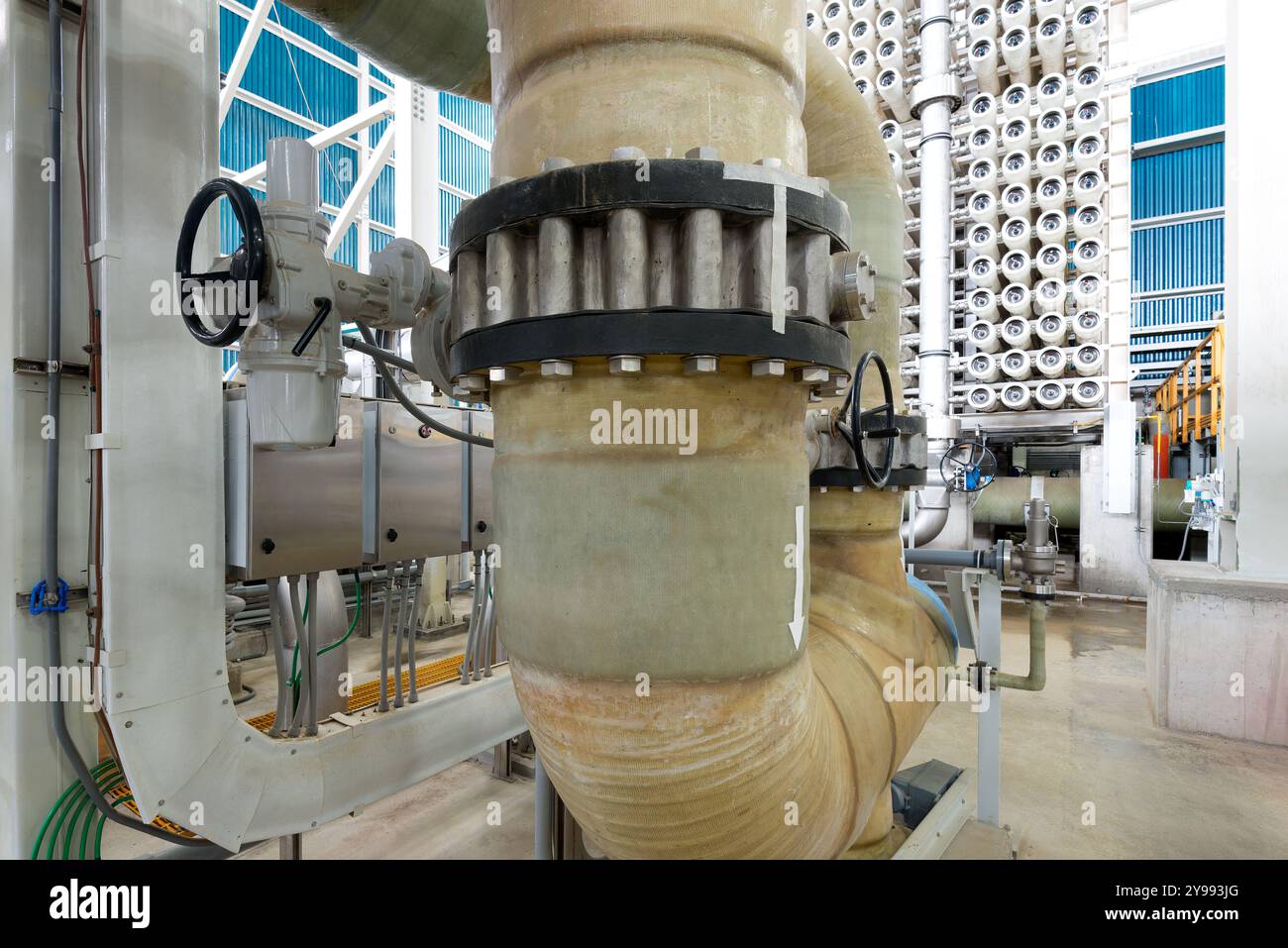 The reverse osmosis equipment in a desalination plant Stock Photo - Alamy