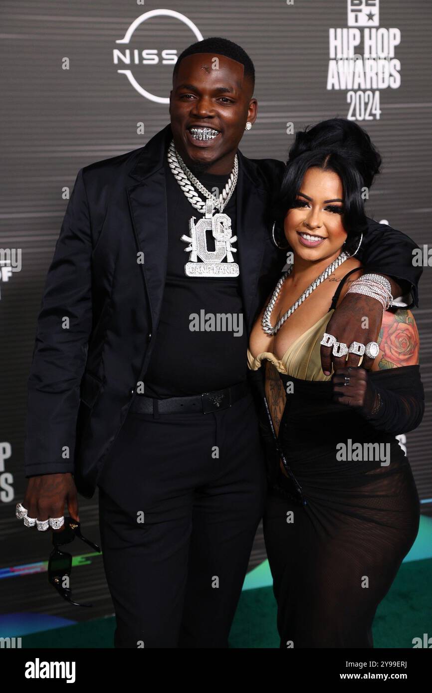 Big Boogie, Carmen Antunez at arrivals for BET Hip Hop Awards 2024