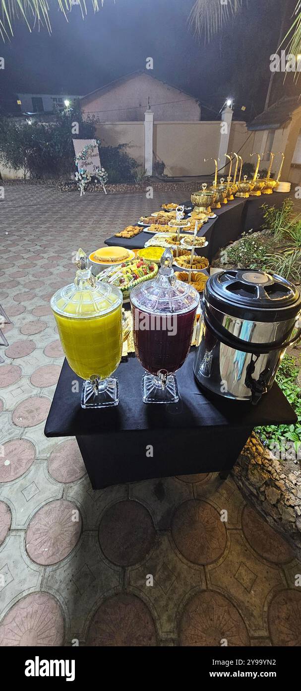 Food setup for a party - Smartphone Captured Stock Image