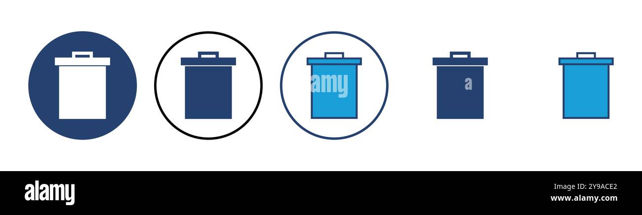 Trash icon vector. trash can icon. delete icon vector. garbage Stock Vector