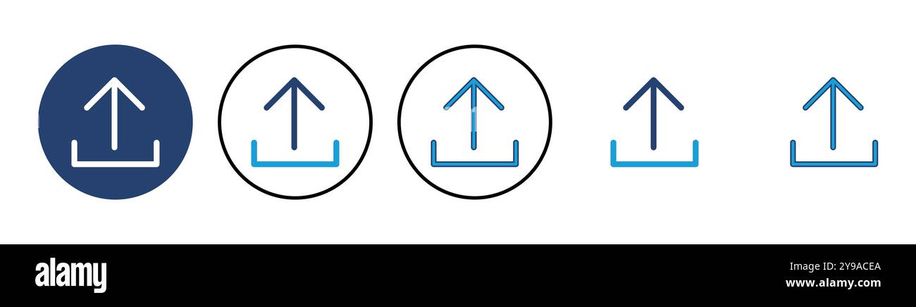 Upload icon vector. load data symbol Stock Vector Image & Art - Alamy