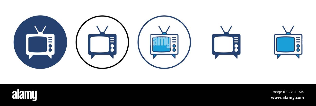 Tv icon vector. television icon vector Stock Vector Image & Art - Alamy