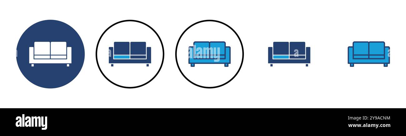 Sofa icon vector. sofa icon illustration Stock Vector