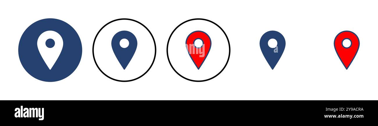 Pin icon vector. Location icon vector. destination icon. map pin Stock ...