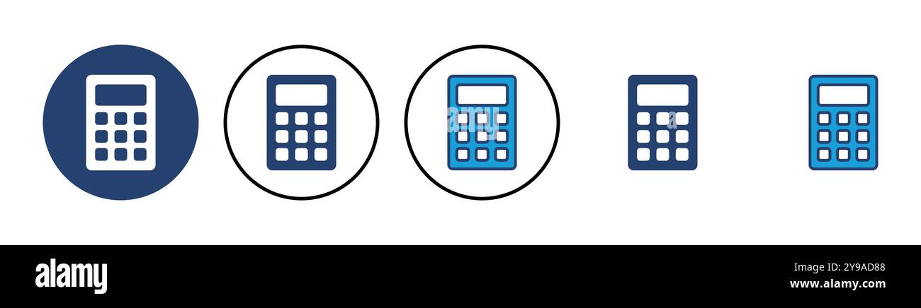 Calculator icon vector. Accounting calculator icon. calculator vector ...