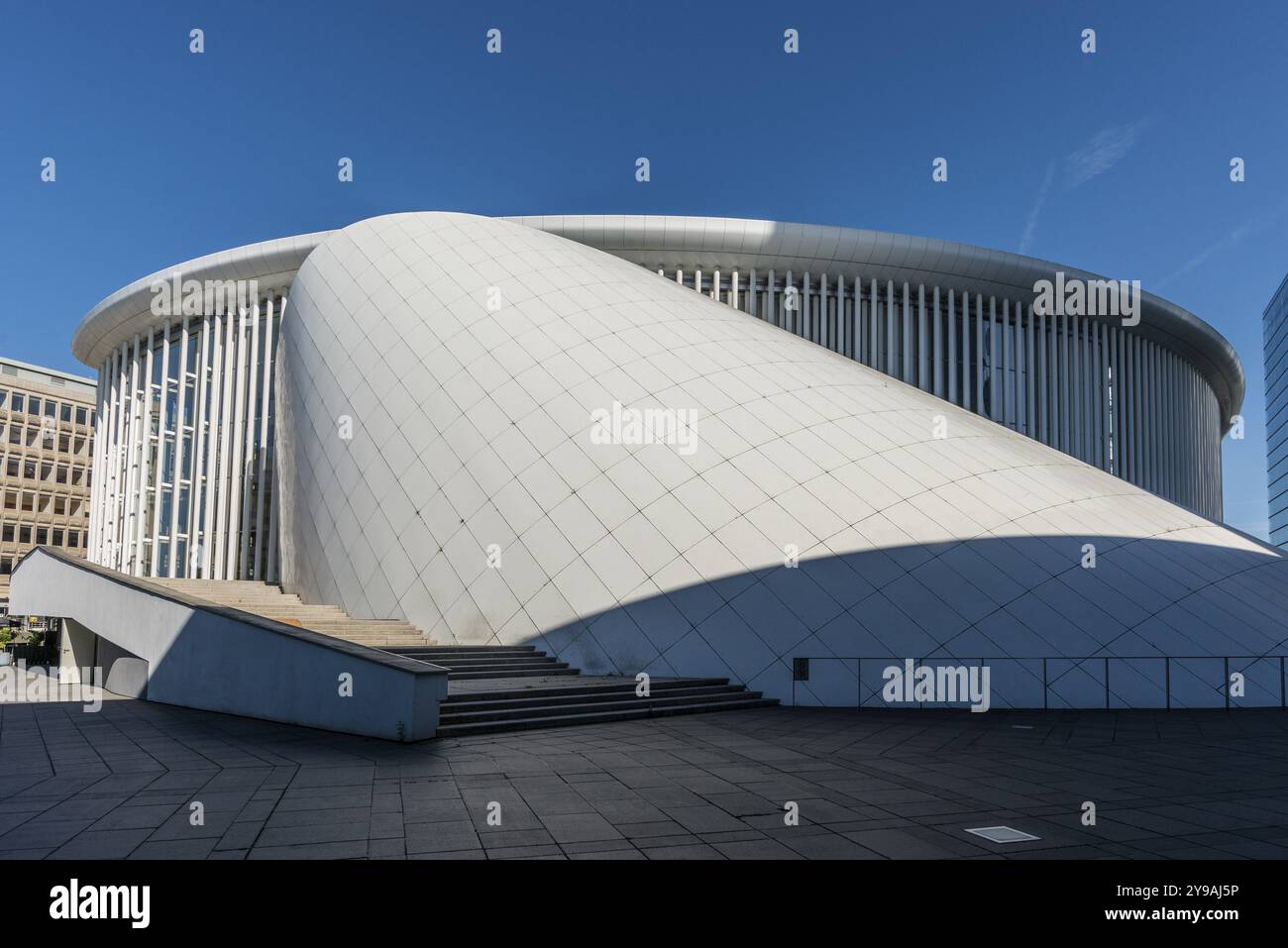 Philharmonie, by Christian de Portzamparc, Place de l'Europe, Plateau de Kirchberg, Luxembourg, Luxembourg City, Luxembourg, Europe Stock Photo