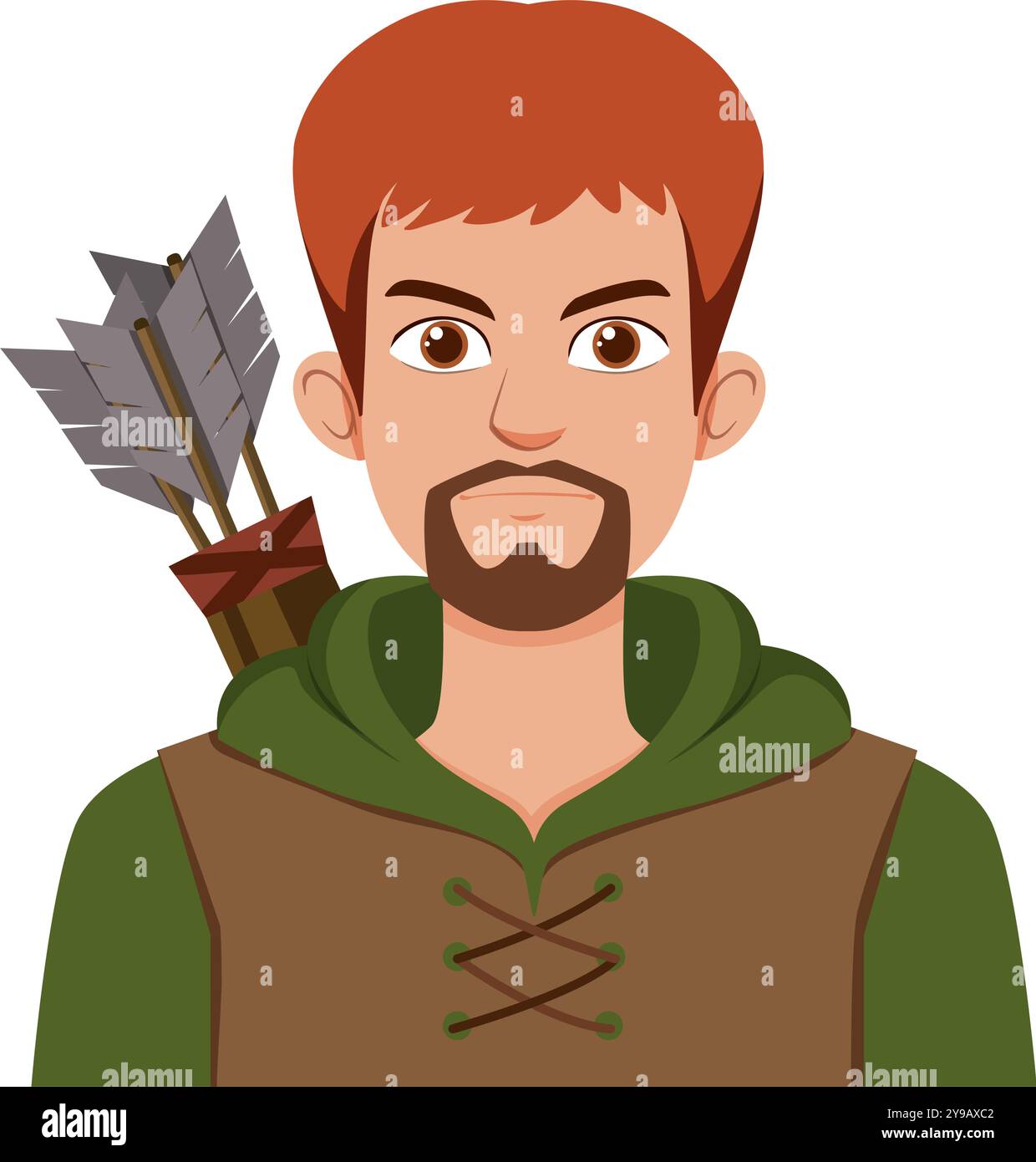 Illustration of an archer with arrows Stock Vector Image & Art - Alamy
