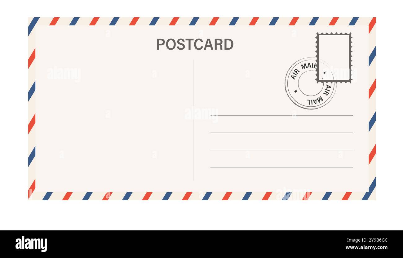 Back of red post box Stock Vector Images - Alamy