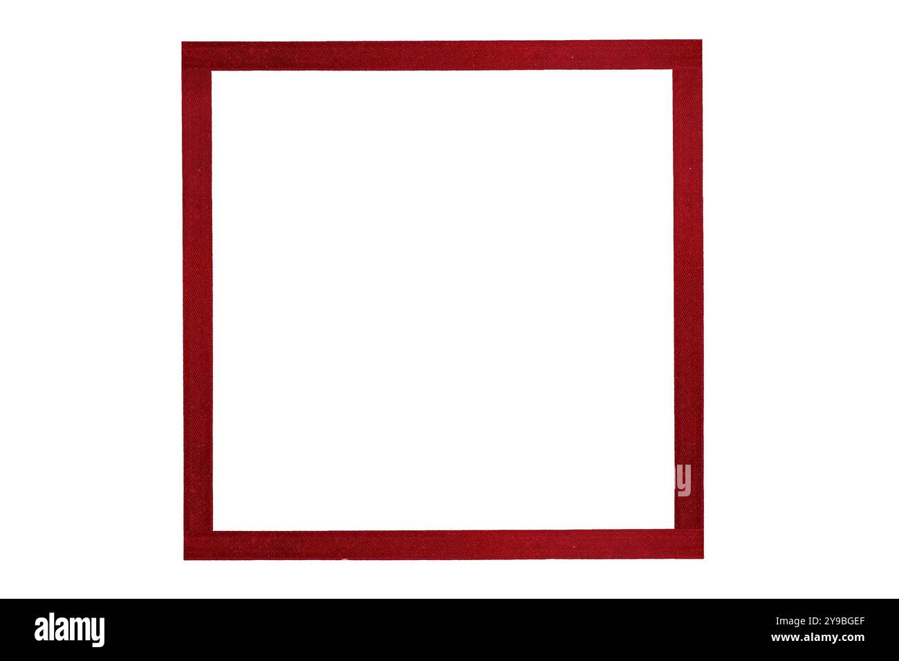 Photo card blank with red ribbon for Christmas on a transparent ...