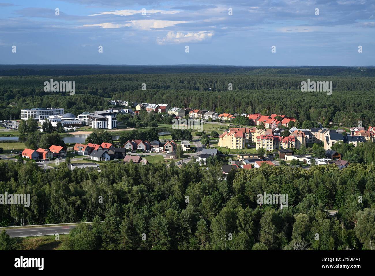 Birstonas, Lithuania - July 21, 2024: The city of Birstonas in Lithuania Stock Photo