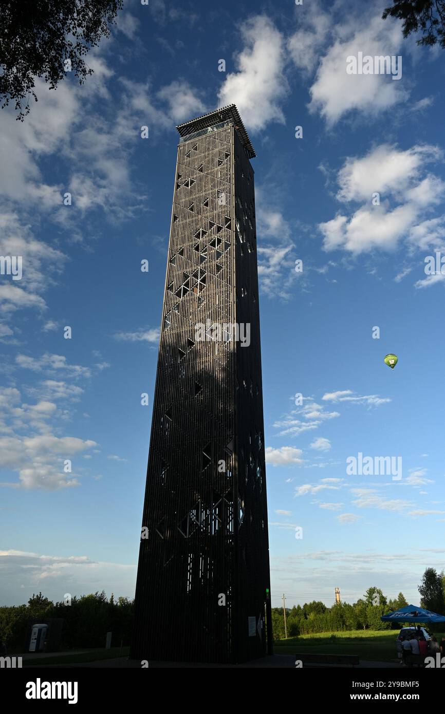 Birstonas, Lithuania - July 21, 2024: Birstonas Observation Tower near the city of Birstonas in Lithuania Stock Photo