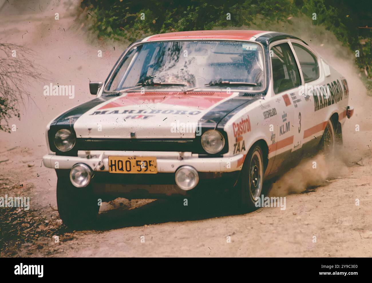Castrol International Rallye 1976 - Vintage press car advertising Stock ...