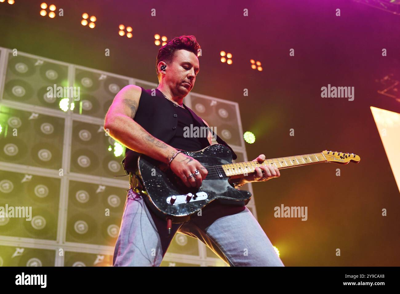 Mcfly O2 Arena UK. 09th Oct, 2024. LONDON, ENGLAND - OCTOBER 09: Danny Jones of ‘McFly ...