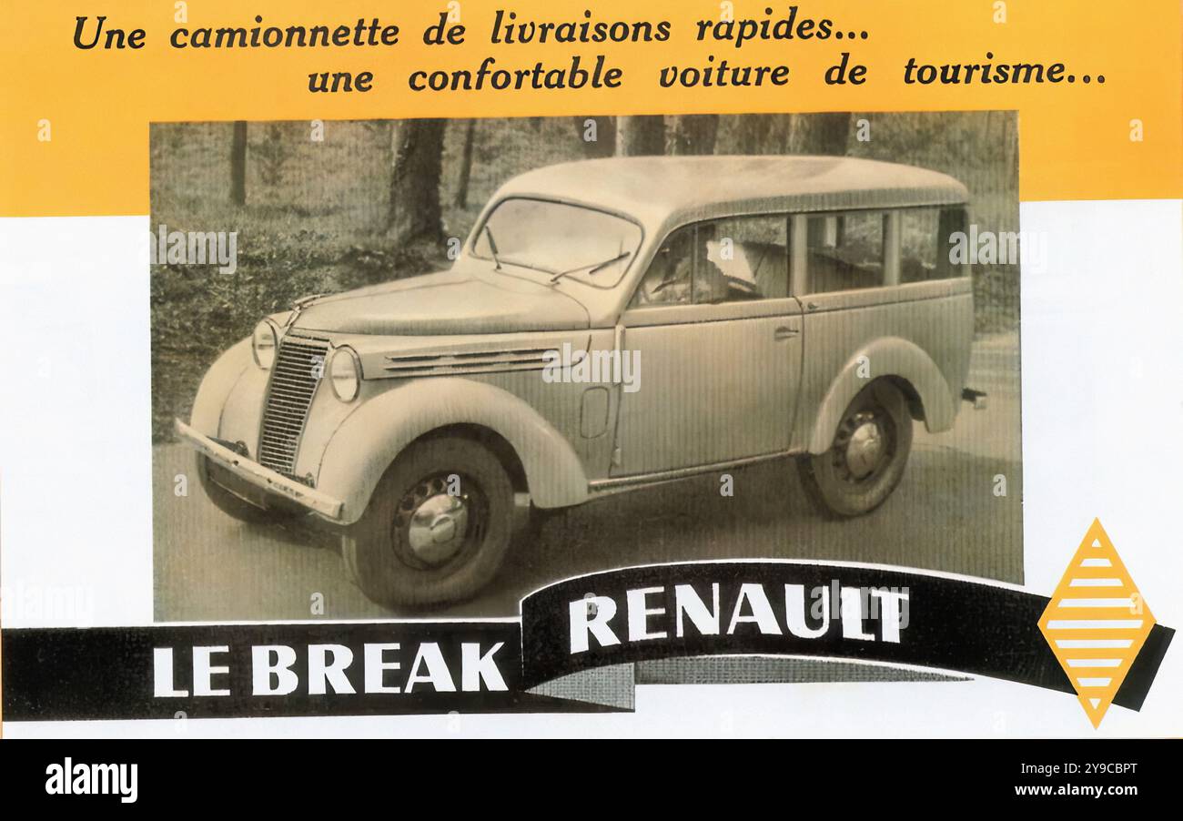 Renault car 1950 hi-res stock photography and images - Alamy