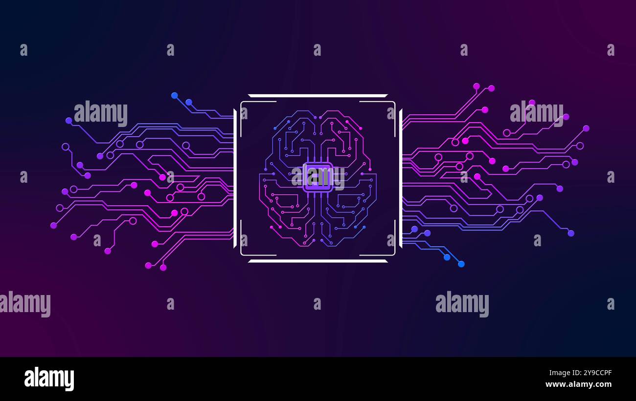 Human brain symbolic for AI Artificial Intelligence centered into ...