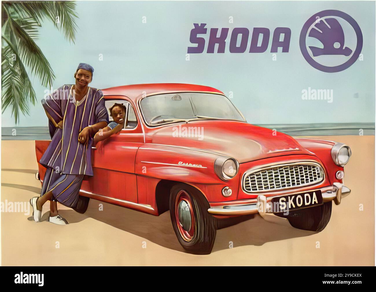 1964 SKODA OCTAVIA AUSSIE AD ART PRINT POSTER main image 1
