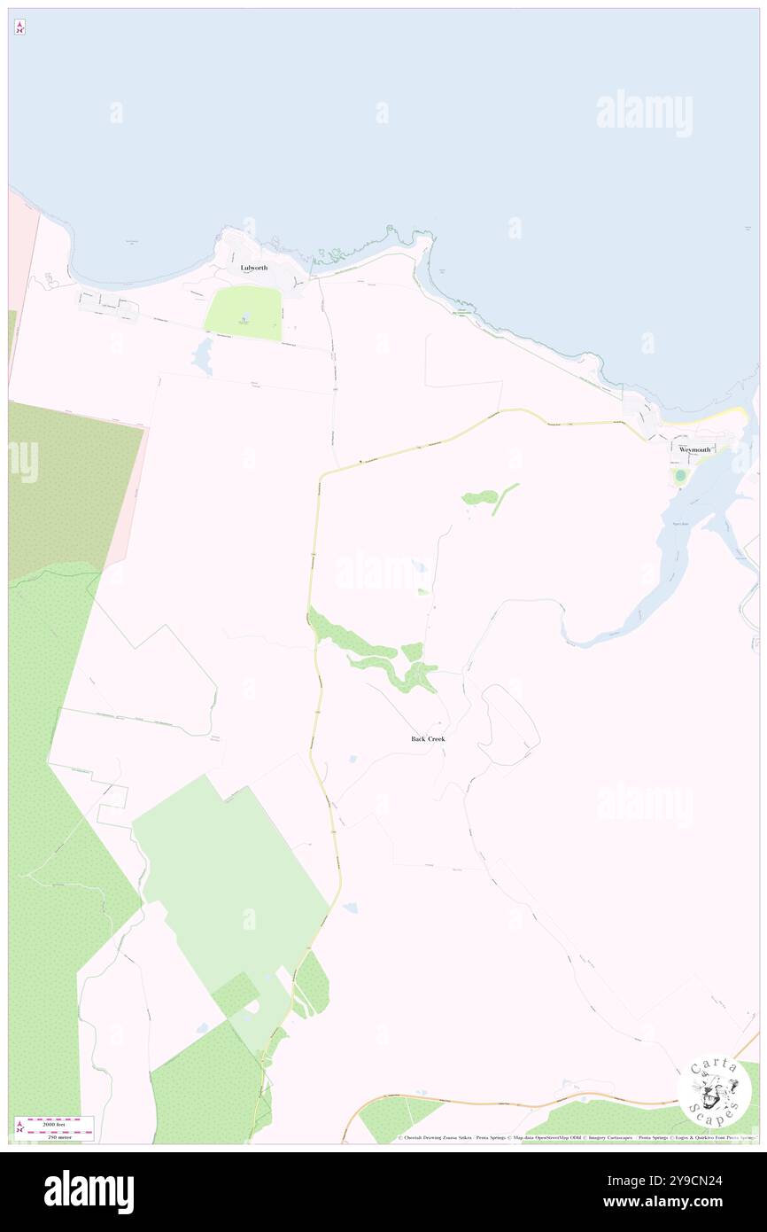 Weymouth, George Town, AU, Australia, Tasmania, S 41 0' 52'', N 147 9' 6'', map, Cartascapes Map published in 2024. Explore Cartascapes, a map revealing Earth's diverse landscapes, cultures, and ecosystems. Journey through time and space, discovering the interconnectedness of our planet's past, present, and future. Stock Photo