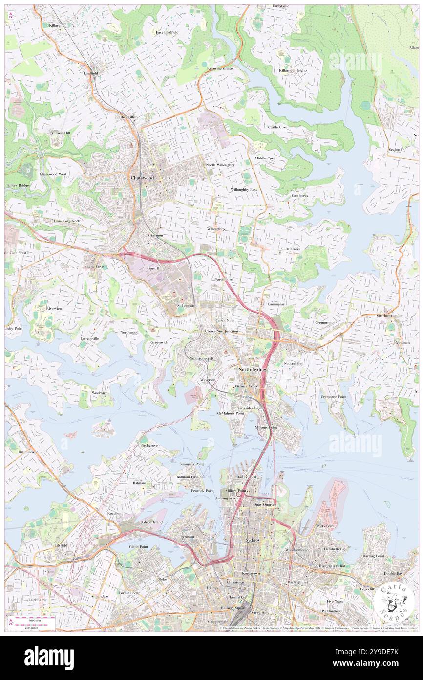 Urban St Leonards Accor Hotel, North Sydney, AU, Australia, New South Wales, S 33 49' 30'', N 151 11' 53'', map, Cartascapes Map published in 2024. Explore Cartascapes, a map revealing Earth's diverse landscapes, cultures, and ecosystems. Journey through time and space, discovering the interconnectedness of our planet's past, present, and future. Stock Photo