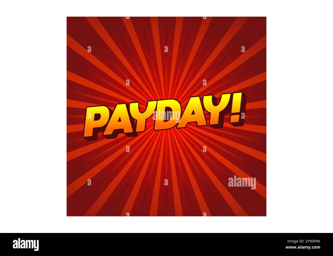Payday. 3D text effect design for digital or print ads Stock Vector ...