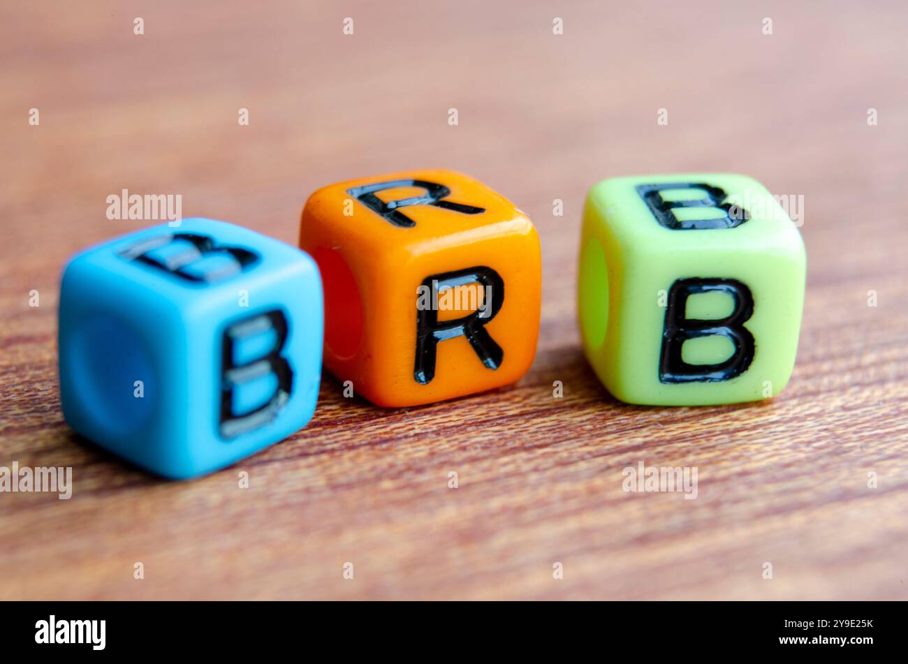 Close up view of BRB text represent Be Right Back on wooden. Taking a ...