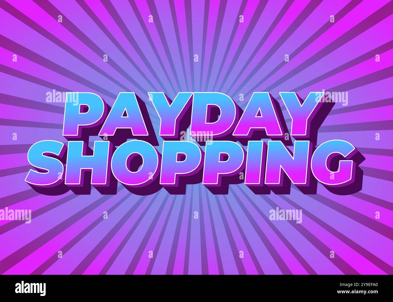 Payday Lettering Design Payday shopping. text effect design in modern colors with 3D style ...