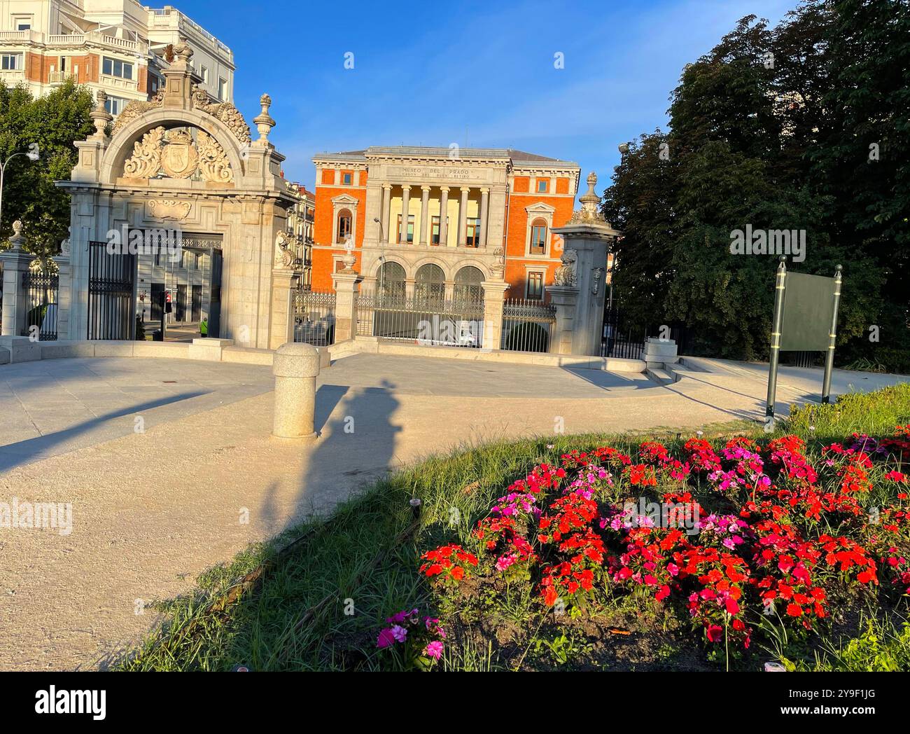 Cason del Buen Retiro from El Retiro park. Madrid, Spain. - Smartphone Captured Stock Image