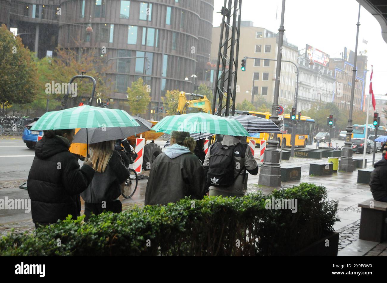 Copenhagen/ Denmark/10 October 2024/ Danish weather rain fall in danish ...