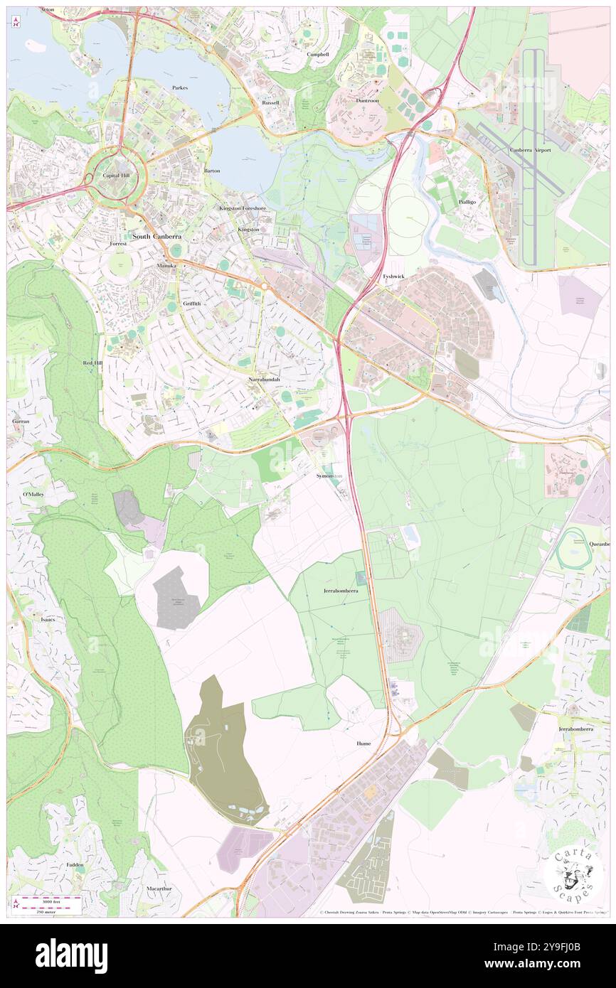 Australia capital territory map hi-res stock photography and