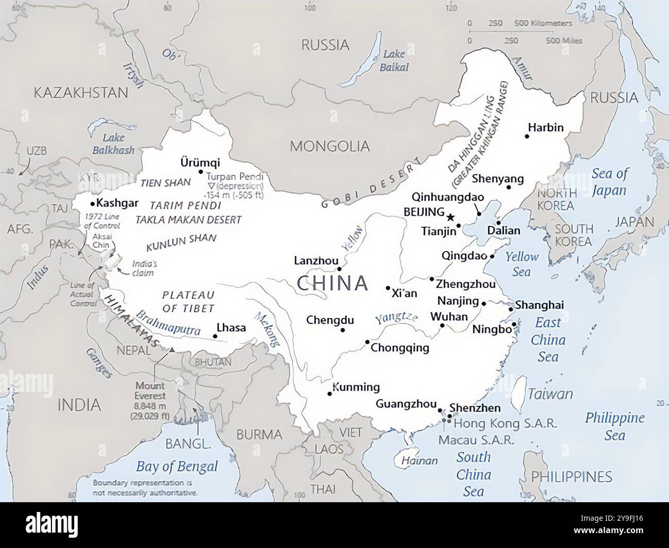 China map hi-res stock photography and images - Alamy for Free Printable Map Of China