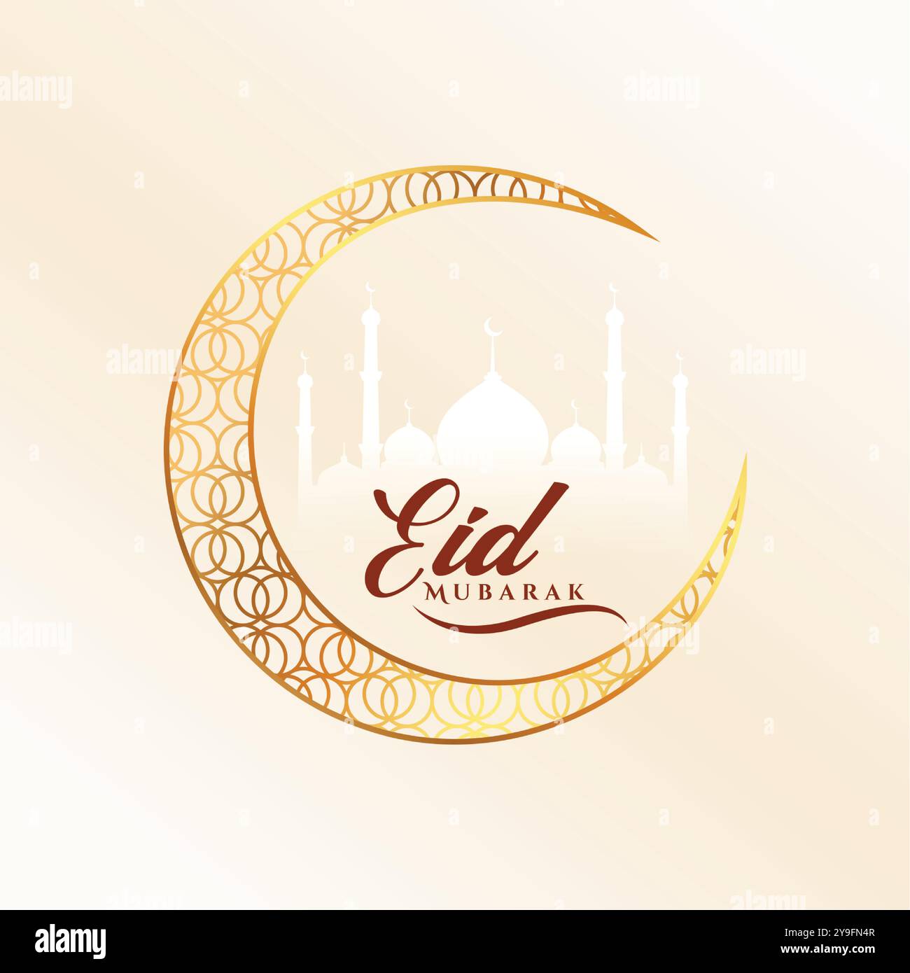 celebrate eid ul fitr with beautiful islamic background design vector ...