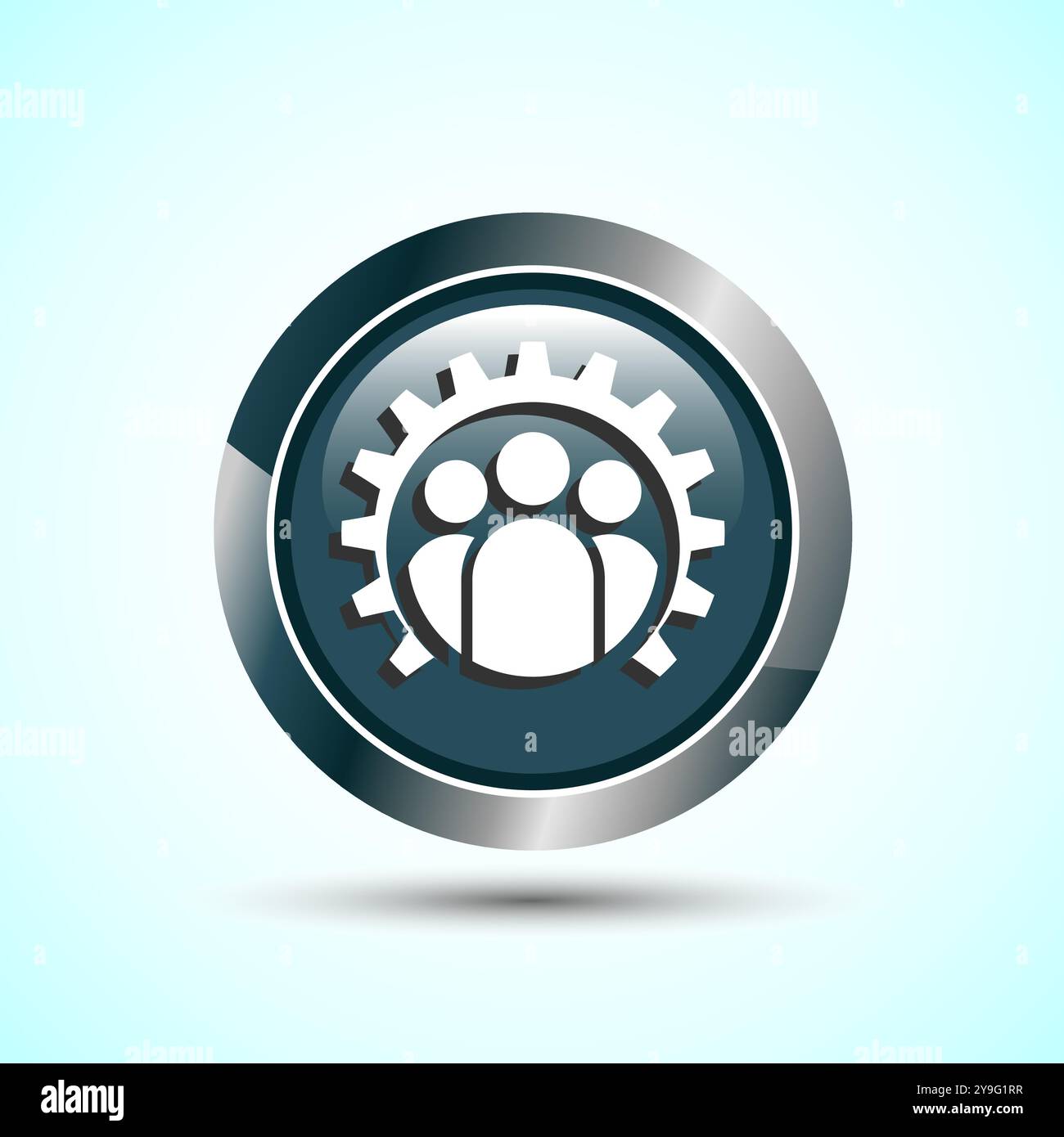 Teamwork Icon Design Illustration, Cooperation Icon For Apps and ...
