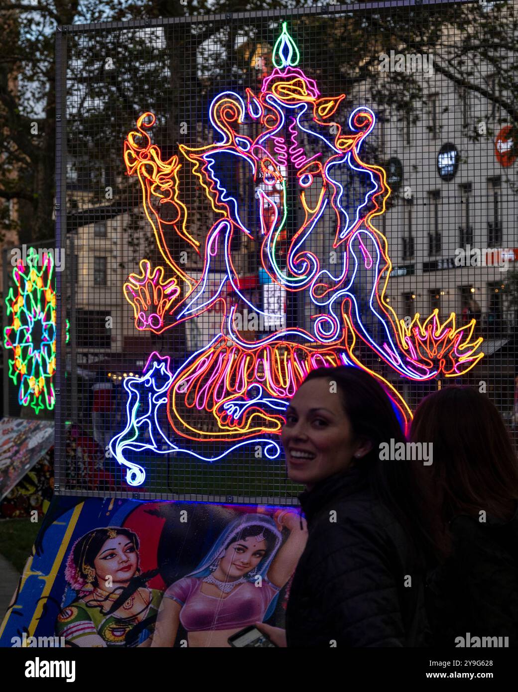 London, UK. 10 October 2024. Neon artworks named ‘There Is No Darkness ...