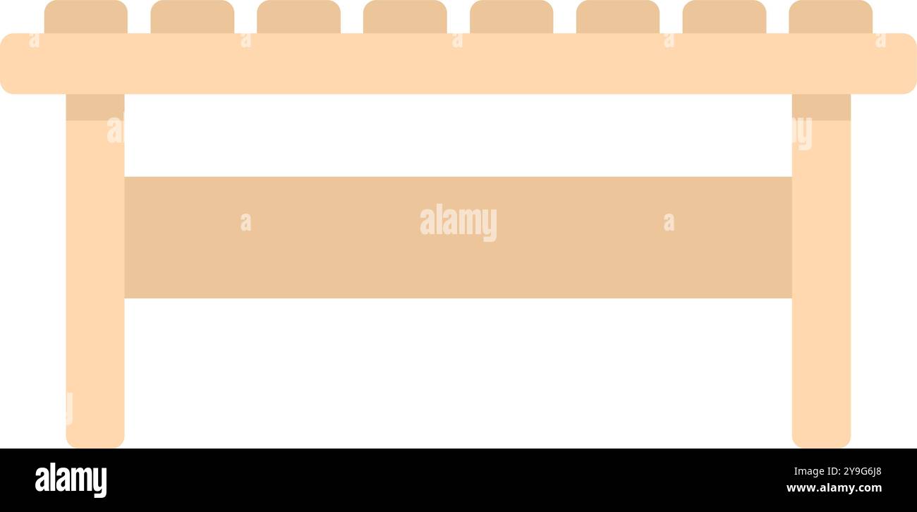 Simple Seat Designs Simple wooden bench presenting a minimalist design, perfect for adding ...