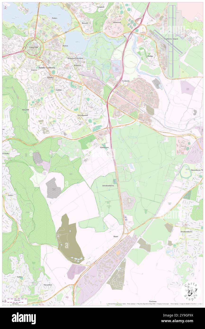 Australia capital territory map hi-res stock photography and