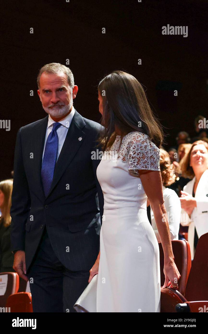Spanish King Felipe VI and Queen Letizia attending National Culture