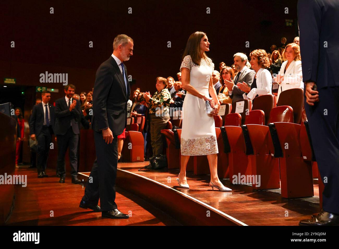 Spanish King Felipe VI and Queen Letizia attending National Culture