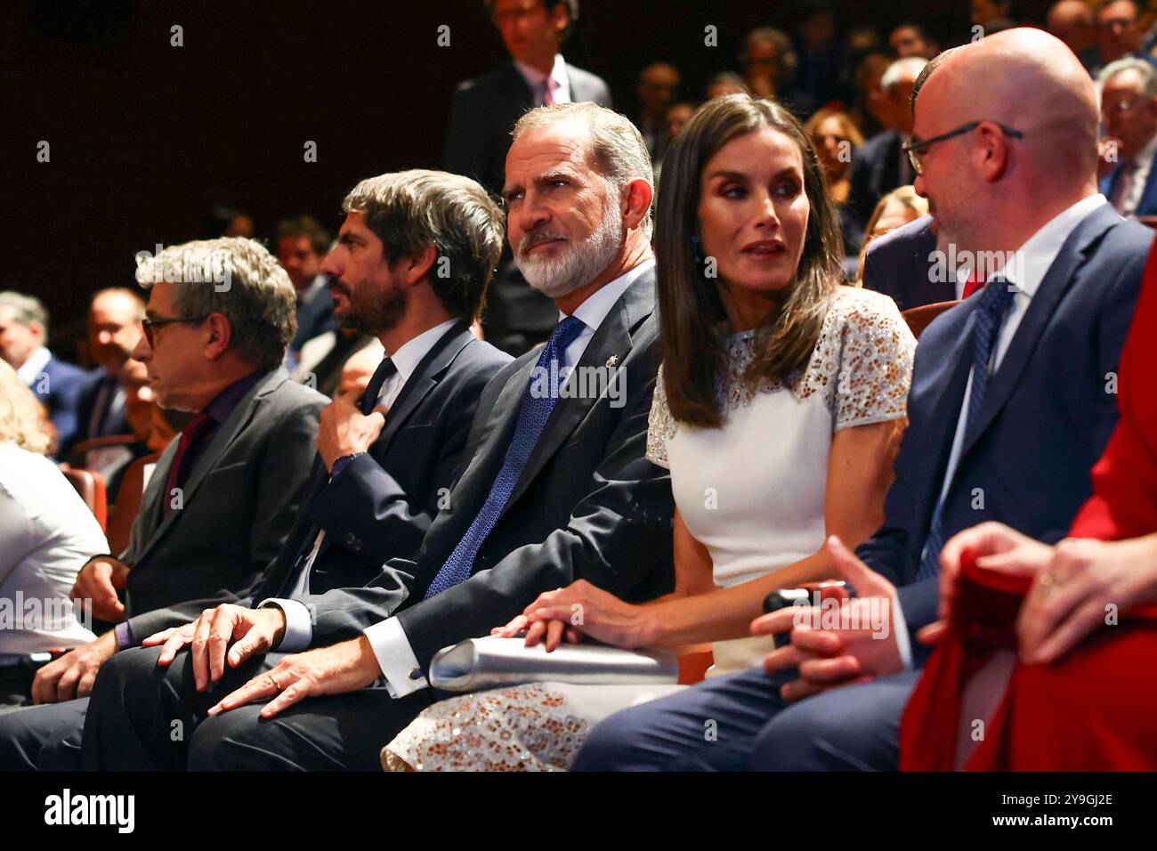 Spanish King Felipe VI and Queen Letizia attending National Culture