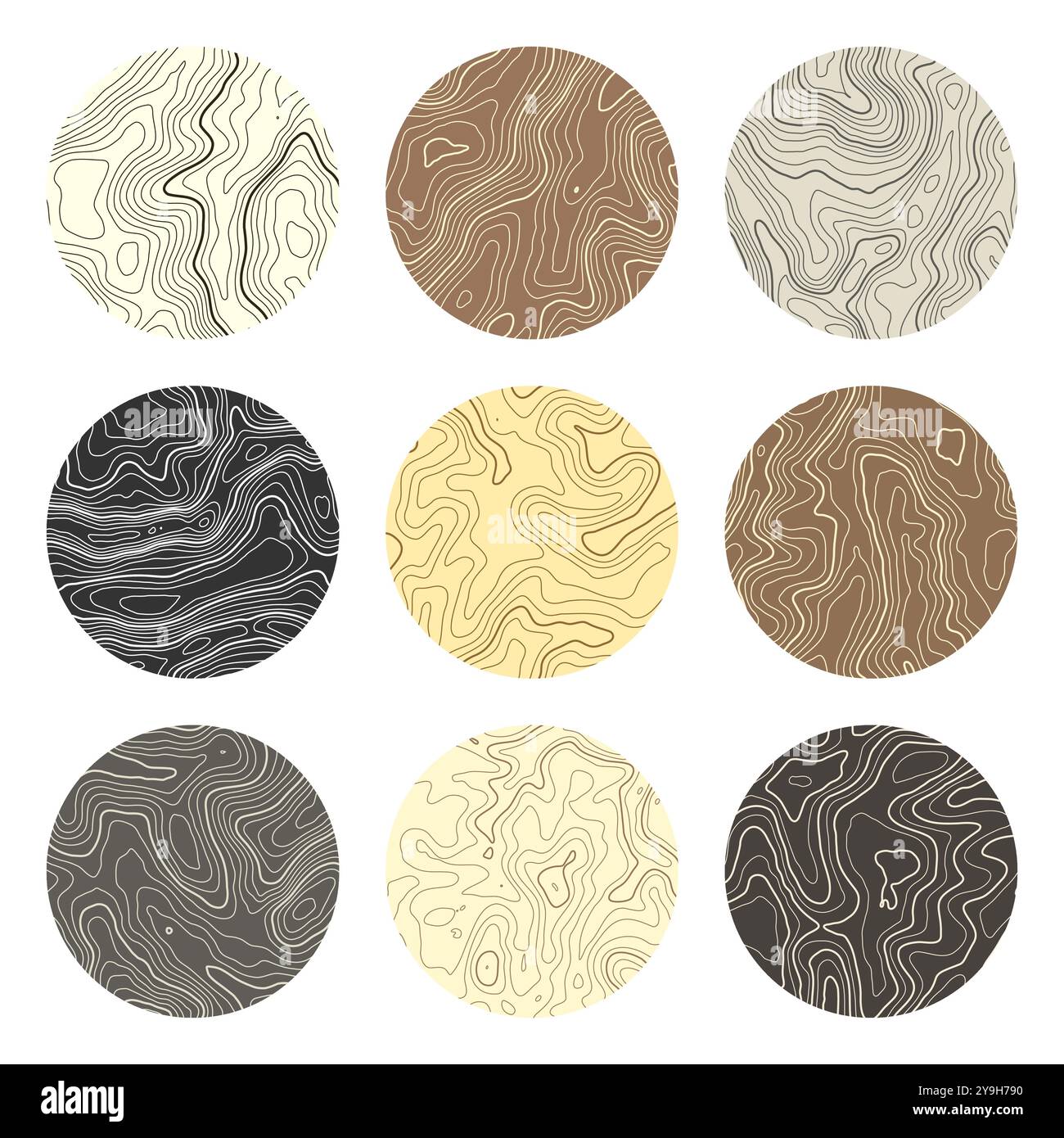 Map Pattern Reliefs Colorful topographic map with contour lines. Geographic terrain grid ...
