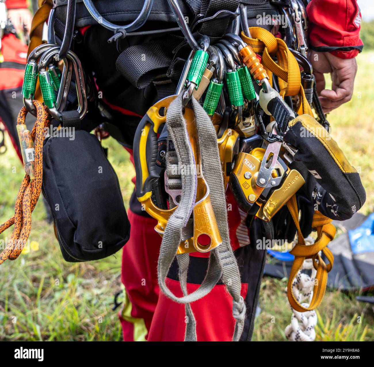 Equipment of the height rescuers of the Gelsenkirchen professional fire ...