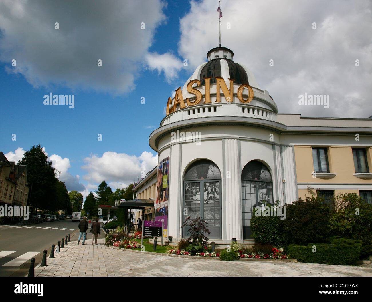 A view of the famous casino at Bagnoles de l'Orne, Normandy, France, Europe Stock Photo